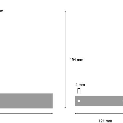 Cantonal Pega centreerset links/rechts - inclusief stroppenplaten - 4.00-4 & 3.00-8
