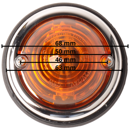 Cantonal Positielamp oranje - 1 stuk