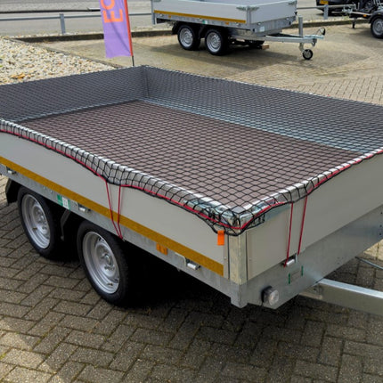 Cantonal Premium aanhangernet - maasnet - 370x250 cm - inclusief elastiek rondom - UV bestendig