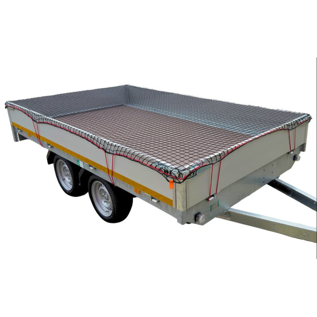 Cantonal Premium aanhangernet - maasnet - 370x250 cm - inclusief elastiek rondom - UV bestendig