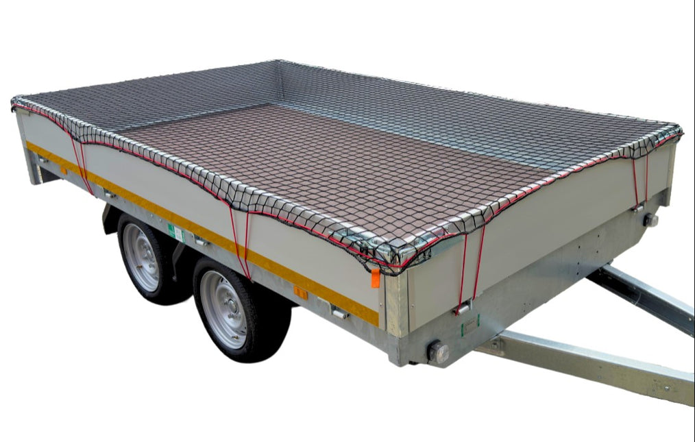 Cantonal Premium aanhangernet - maasnet - 370x250 cm - inclusief elastiek rondom - UV bestendig