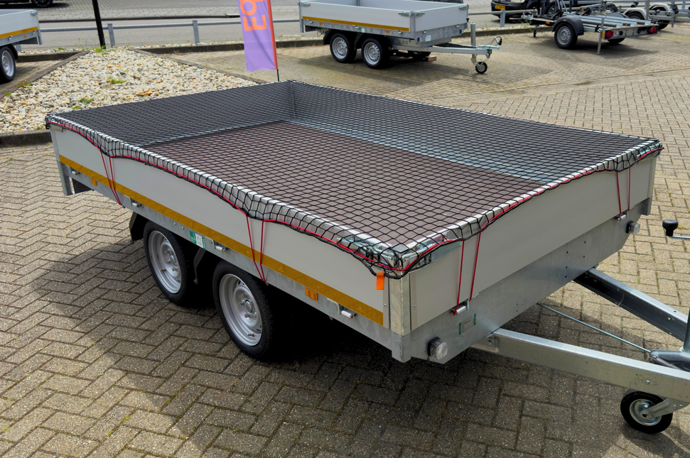 Cantonal Premium aanhangernet - maasnet - 400x250 cm - inclusief elastiek rondom - UV bestendig