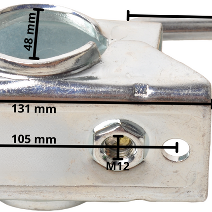 Cantonal Premium neuswielklem voor neuswielen met een buisdiameter van 48 mm