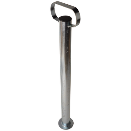 Cantonal Premium stalen steunpoot met handvat - 700 mm hoog - 48 mm buisdiameter
