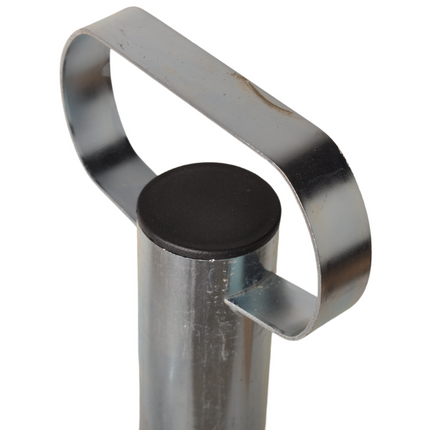 Cantonal Premium stalen steunpoot met handvat - 700 mm hoog - 48 mm buisdiameter