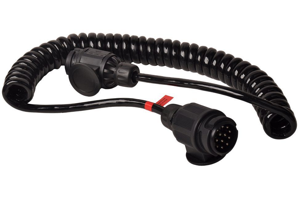 Cantonal Premium verloop spiraalkabel 13 aderig met 2x 13-polige stekker - 90 tot 250 cm