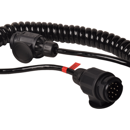 Cantonal Premium verloop spiraalkabel - 2x 13-polige stekker - 90 tot 250 cm - 13 aderig
