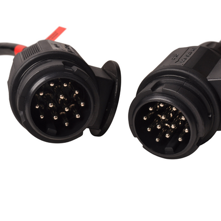 Cantonal Premium verloop spiraalkabel - 2x 13-polige stekker - 90 tot 250 cm - 13 aderig