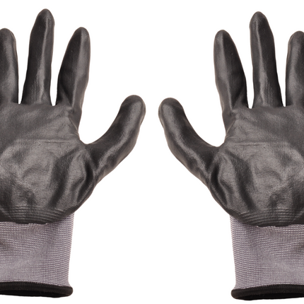 Cantonal PU werkhandschoenen set – 12 paar (24 stuks) – maat XL/10 – nylon/spandex – slijtvaste grip
