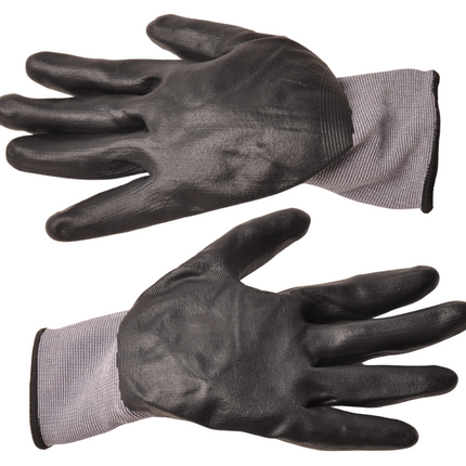 Cantonal PU werkhandschoenen set – 12 paar (24 stuks) – maat XL/10 – nylon/spandex – slijtvaste grip