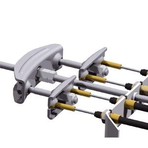 Cantonal Remgarnituur Tandemas M10 2 mtr lengte draadeind compleet