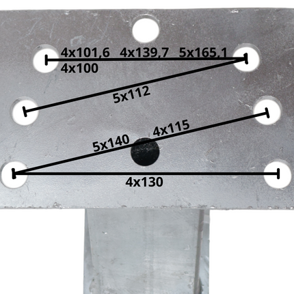Cantonal Reservewielhouder voor disselmontage - vanaf 10 inch