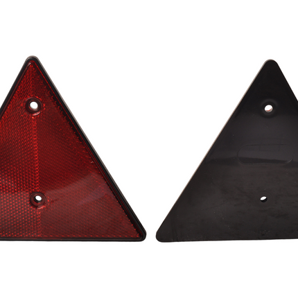Cantonal Rode driehoek reflector - 153x130 mm - h.o.h. afstanden 70 mm - 2 stuks