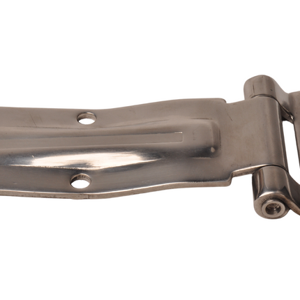 Cantonal RVS gebogen deur scharnier 180mm