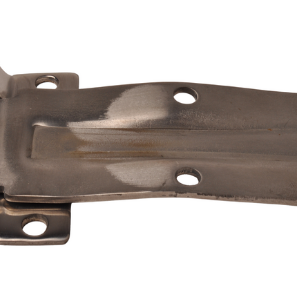 Cantonal RVS gebogen deur scharnier 180mm