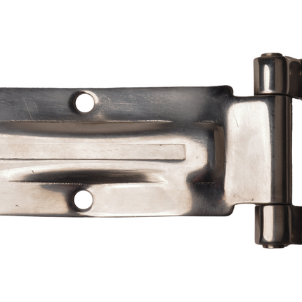 Cantonal RVS gebogen deur scharnier 180mm