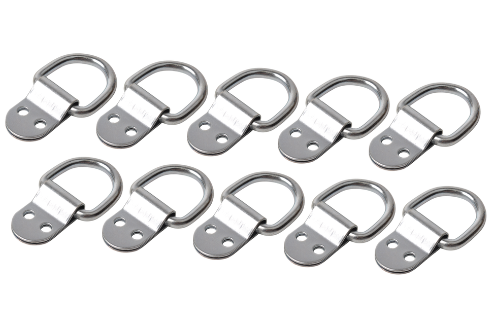 Cantonal Set van 10 vloerringen/ sjorogen - 70x26 mm - oogdiameter 26 mm