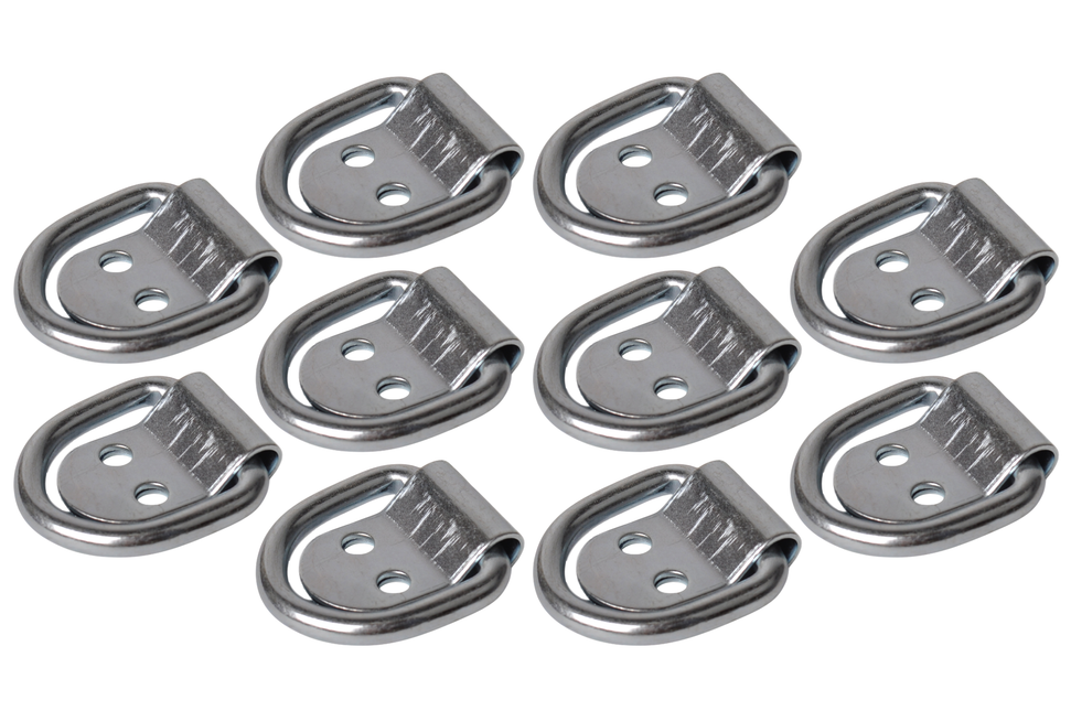 Cantonal Set van 10 vloerringen/ sjorogen - 70x26 mm - oogdiameter 26 mm