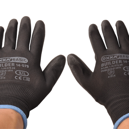 Cantonal Set van 12 Griphandschoenen PU-flex met ventilerende rugzijde