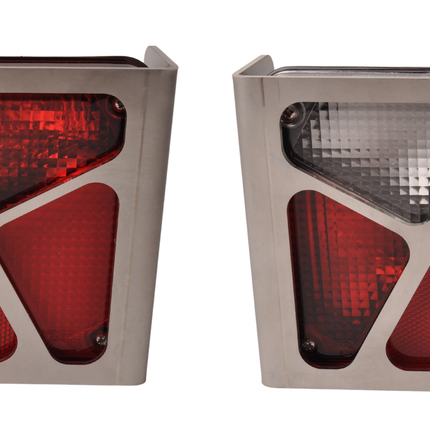 Cantonal Set van 2 aanhanger achterlicht beschermrekken Multipoint 5  - 245x140x65 mm - RVS