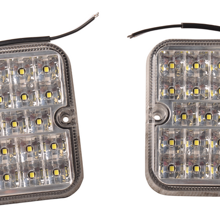 Cantonal Set van 2 achteruitrijlampen - 100x80x28 mm - LED