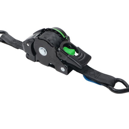 Cantonal Set van 2 automatisch oprollende spanbanden - 300x2,5 cm - 600 kg - S-haken - waterdicht