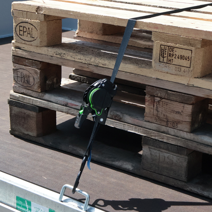 Cantonal Set van 2 automatisch oprollende spanbanden - 300x2,5 cm - 600 kg - S-haken - waterdicht