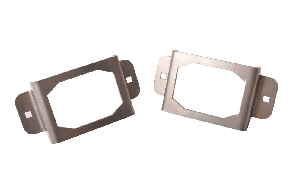 Cantonal Set van 2 beschermrekken - Geschikt voor Flexipoint achterlichten - RVS - 130x64x27 mm