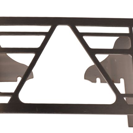 Cantonal Set van 2 beschermrekken Multiled 4 - 253x141x63,7 mm - met vrije driehoek - RVS materiaal
