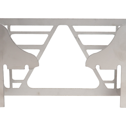 Cantonal Set van 2 beschermrekken Multiled 4 - 253x141x63,7 mm - met vrije driehoek - RVS materiaal