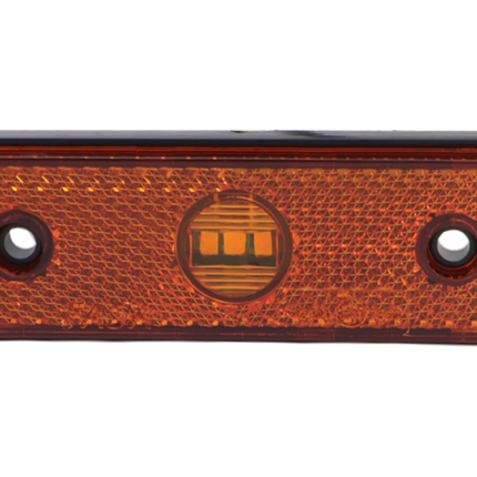 Cantonal Set van 4 oranje/gele markeringslampen - 100x34,5x11,5 mm - inclusief 10 cm 2 aderige draad