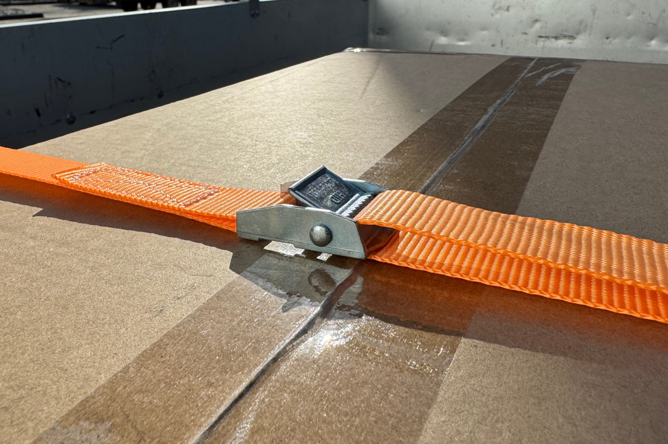 Cantonal Set van 4 sjorband - 195x2,5 cm - oranje - breekbelasting 250 kg - 2-delig