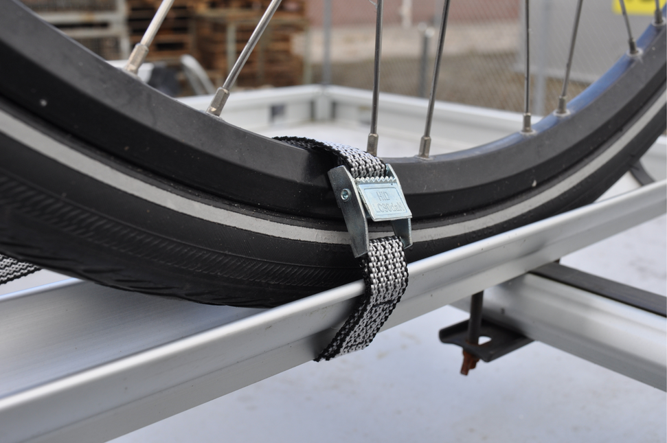 Cantonal Set van 4 sjorband - 80x1,6 cm - grijs - breekbelasting 150 kg