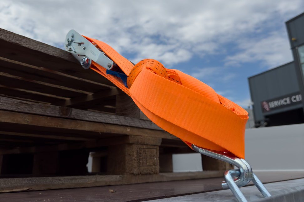 Cantonal Set van 4 spanbanden 800x5 cm - oranje  - breekbelasting 5000 kg