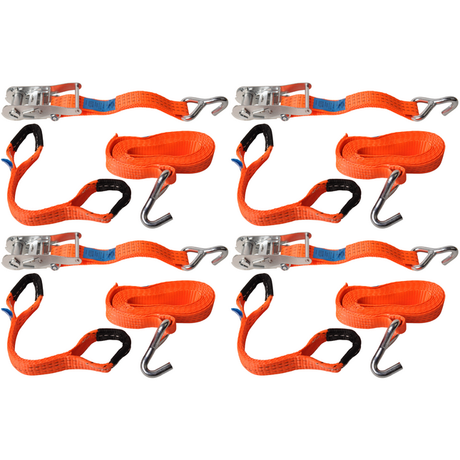 Cantonal Set van 4 spanbanden voor autoambulance - 330x3,6 cm (3000 kg)