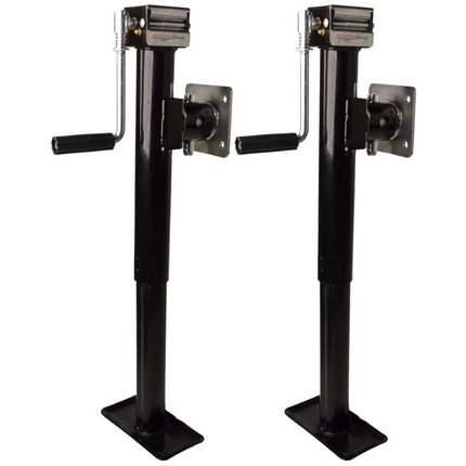 Cantonal Set van twee kantelbare en uitdraaibare steunpoten - 43-70 cm - 2000 kg - inclusief flens