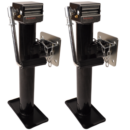 Cantonal Set van twee kantelbare en uitdraaibare steunpoten - 43-73  cm - 1000 kg - inclusief flens