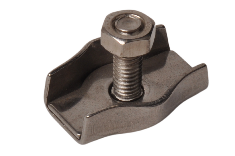 Cantonal Simplex klem van RVS voor staaldraad (6 mm)