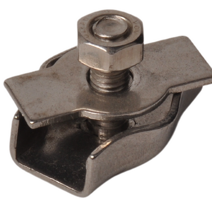 Cantonal Simplex klem van RVS voor staaldraad (6 mm)