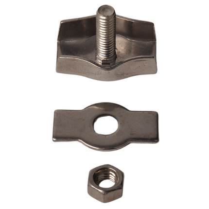 Cantonal Simplex klem van RVS voor staaldraad (6 mm)