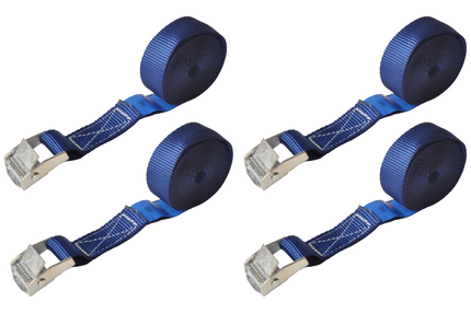 Cantonal Sjorband  blauw 300x2,5 cm (250 kg) - set van 4 stuks