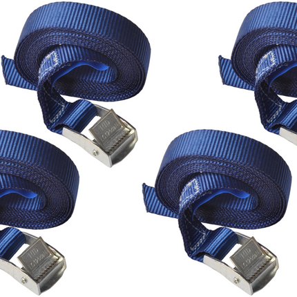 Cantonal Sjorband  blauw 300x2,5 cm (250 kg) - set van 4 stuks