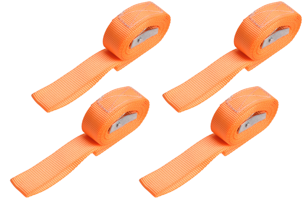 Cantonal Sjorband oranje 195x2,5 cm (250 kg) 2-delig - set van 4 stuks