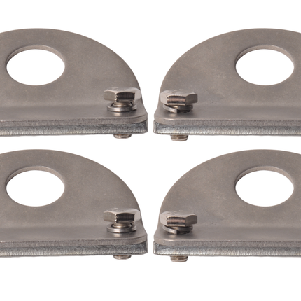 Cantonal Sjoroog 90x74 mm - inclusief tegenstuk 90x18x6 mm - geschikt voor Anssems aanhanger - set van 4 stuks