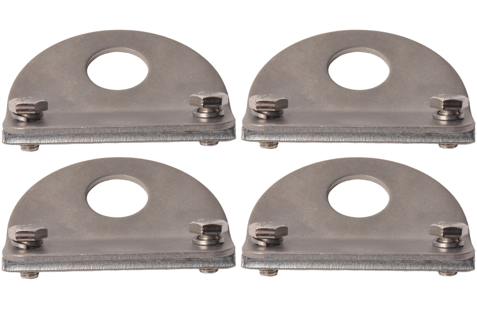 Cantonal Sjoroog 90x74 mm - inclusief tegenstuk 90x18x6 mm - geschikt voor Anssems aanhanger - set van 4 stuks