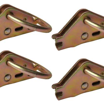 Cantonal Sjoroog voor bevestigingsrails 80x14 mm - set van 4 stuks