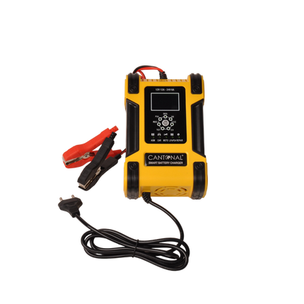 Cantonal Slimme acculader 12V/24V – 12A/6A – 7-traps laadproces