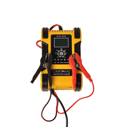 Cantonal Slimme acculader 12V/24V – 12A/6A – 7-traps laadproces