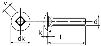 Cantonal Slotbout M10 x 50 mm