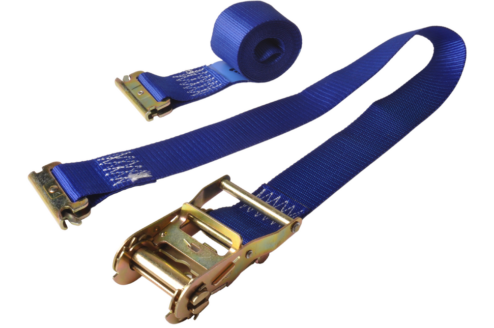 Cantonal Spanband - 400x5 cm - breekbelasting 500 kg - 2-delig - incl. ratel en vastzetring